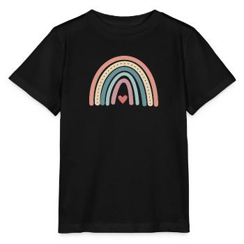 boho rainbow10 - Stanley/Stella Kinder T-Shirt MINI CREATOR  - Schwarz - Vorne - Mikhail (115cm)
