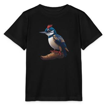 Grand pic tacheté - T-shirt bio MINI CREATOR Stanley/Stella Enfant - noir - Devant - Mikhail (115cm)