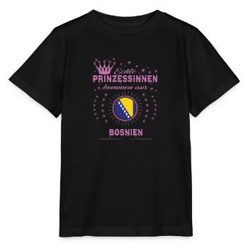 Prinzessinnen kommen aus BOSNIEN - Stanley/Stella Kinder T-Shirt MINI CREATOR  - Schwarz - Vorne - Mikhail (115cm)