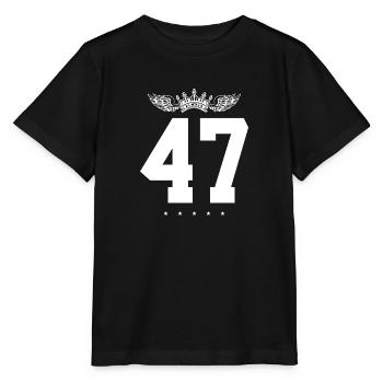 47 Couronne numérique - T-shirt bio MINI CREATOR Stanley/Stella Enfant - noir - Devant - Mikhail (115cm)
