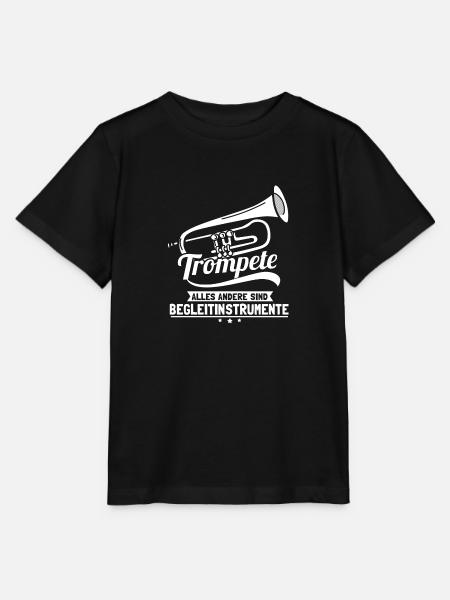 Trompete - Alles andere sind Begleitinstrumente - Stanley/Stella Kinder T-Shirt MINI CREATOR - Schwarz