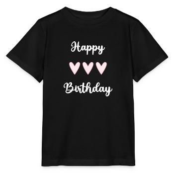 ALLES GUTE ZUM GEBURTSTAG!. ALLES GUTE ZUM GEBURTSTAG!. JAHRESTAG. - Stanley/Stella Kinder T-Shirt MINI CREATOR  - Schwarz - Vorne - Mikhail (115cm)