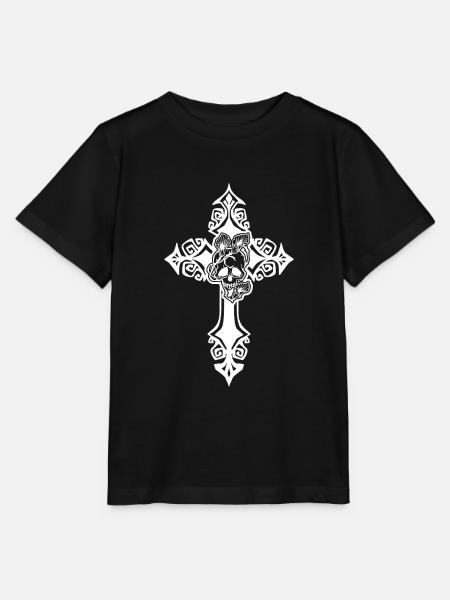 Gotisches Kreuz - Stanley/Stella Kinder T-Shirt MINI CREATOR - Schwarz
