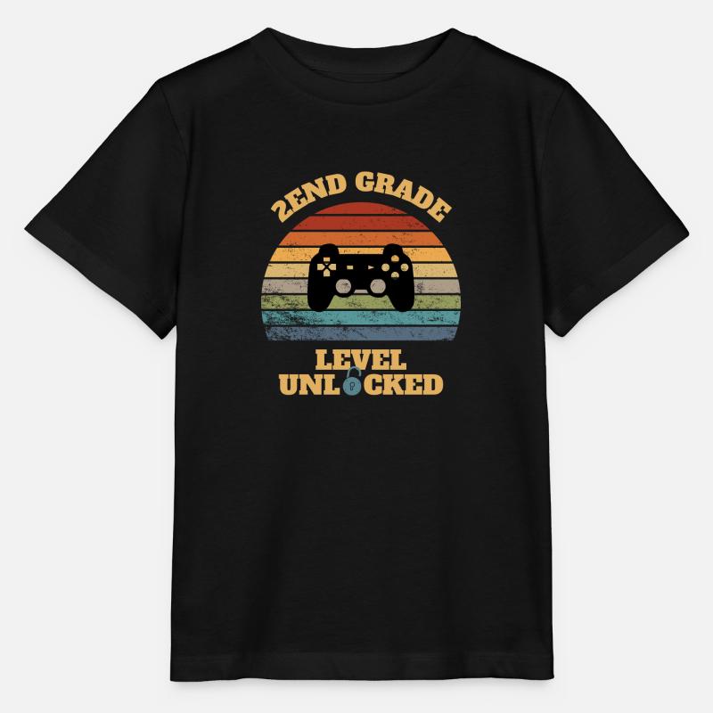 2. Klasse Gaming Retro Geschenk! - Stanley/Stella Kinder T-Shirt MINI CREATOR  - Schwarz
