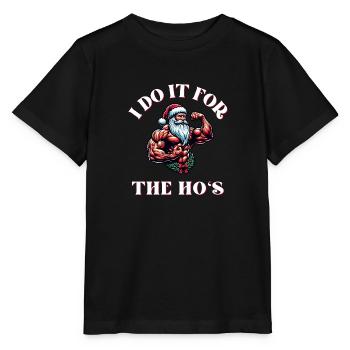 Je le fais pour la blague drôle d’adulte de Ho Noël - T-shirt bio MINI CREATOR Stanley/Stella Enfant - noir - Devant - Mikhail (115cm)