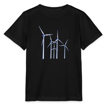 éoliennes - T-shirt bio MINI CREATOR Stanley/Stella Enfant - noir - Devant - Mikhail (115cm)