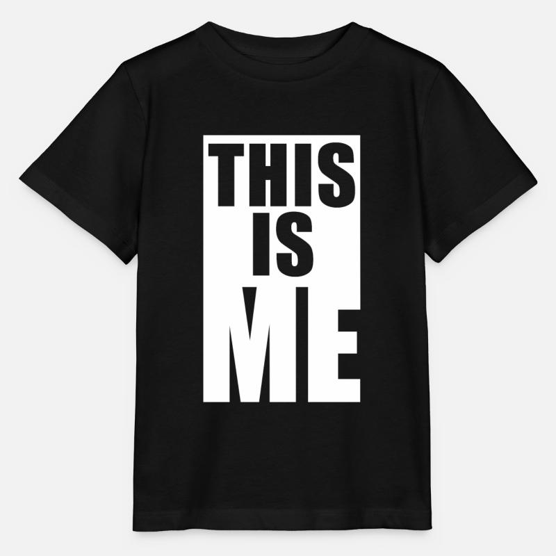 this is me - T-shirt bio MINI CREATOR Stanley/Stella Enfant - noir