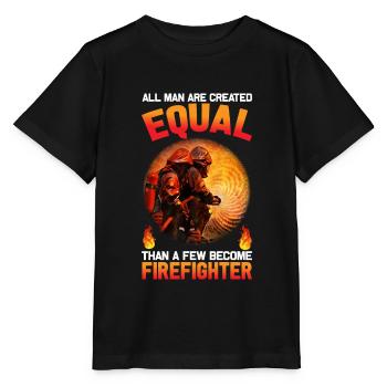 Fire Fighter I Firefighter - Stanley/Stella MINI CREATOR Kids’ T-Shirt - black - Front - Mikhail (115cm)