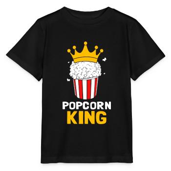 Popcorn Roi - T-shirt bio MINI CREATOR Stanley/Stella Enfant - noir - Devant - Mikhail (115cm)