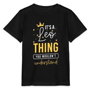 Sternzeichen Konstellation Glück - Stanley/Stella Kinder T-Shirt MINI CREATOR  - Schwarz - Vorne - Mikhail (115cm)