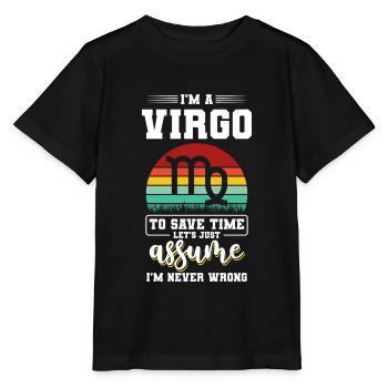 Horoskop Virgo Planet - Stanley/Stella Kinder T-Shirt MINI CREATOR  - Schwarz - Vorne - Mikhail (115cm)