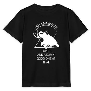 Drôle de mammouth Âge de pierre Conception de l’âge de glace Préhistorique - T-shirt bio MINI CREATOR Stanley/Stella Enfant - noir - Devant - Mikhail (115cm)