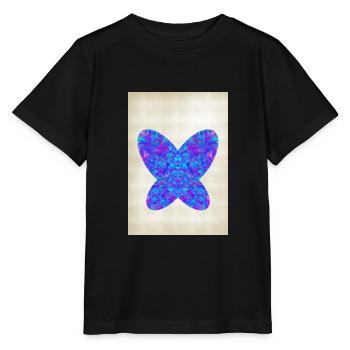 Butterfly in Abstract Style - Stanley/Stella MINI CREATOR Kids’ T-Shirt - black - Front - Mikhail (115cm)