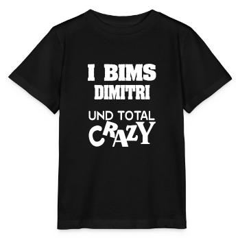 Dimitri as a first name - Stanley/Stella MINI CREATOR Kids’ T-Shirt - black - Front - Mikhail (115cm)