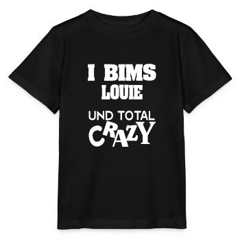 First name Louie - Stanley/Stella MINI CREATOR Kids’ T-Shirt - black - Front - Mikhail (115cm)