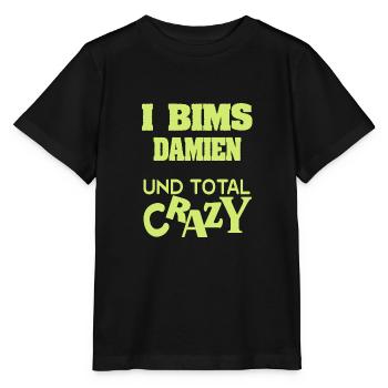 First name Damien - Stanley/Stella MINI CREATOR Kids’ T-Shirt - black - Front - Mikhail (115cm)