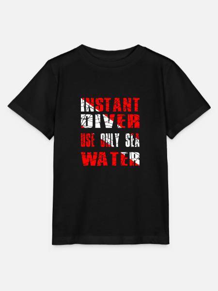 INSTANT DIVER - Stanley/Stella Kinder T-Shirt MINI CREATOR - Schwarz