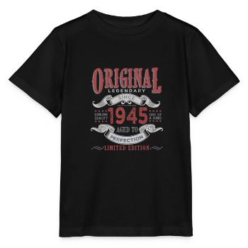Né en 1945 Cadeau 1945 Anniversaire - T-shirt bio MINI CREATOR Stanley/Stella Enfant - noir - Devant - Mikhail (115cm)