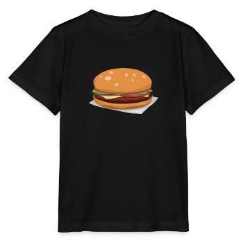 Leckerer Hamburger - Stanley/Stella Kinder T-Shirt MINI CREATOR  - Schwarz - Vorne - Mikhail (115cm)