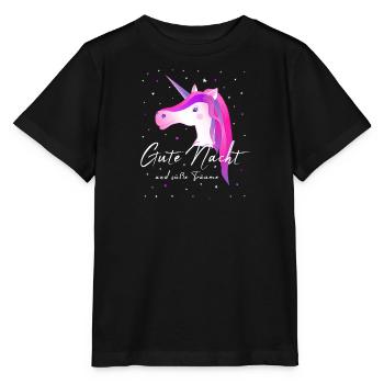 Licorne bonne nuit licorne - T-shirt bio MINI CREATOR Stanley/Stella Enfant - noir - Devant - Mikhail (115cm)