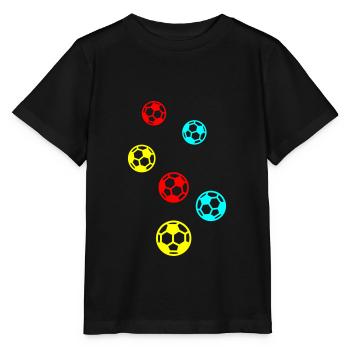 Soccer soccer - Stanley/Stella MINI CREATOR Kids’ T-Shirt - black - Front - Mikhail (115cm)