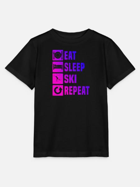 Langlauf Herren Damen Langlauf Skate Langlauf Skat - T-shirt MINI CREATOR barn från Stanley/Stella - svart