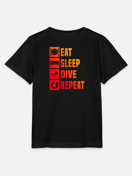 Scuba Divers Diving Diver Men Scuba Diving - Stanley/Stella MINI CREATOR Kids’ T-Shirt - black