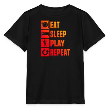 Fussballspielen Soccer Fussballspiel Fussball - Stanley/Stella Kinder T-Shirt MINI CREATOR  - Schwarz - Vorne - Mikhail (115cm)