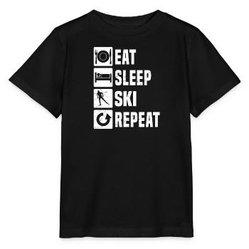 Patinage de fond Ski de fond Patinage Ski de fond Classique - T-shirt bio MINI CREATOR Stanley/Stella Enfant - noir - Devant - Mikhail (115cm)