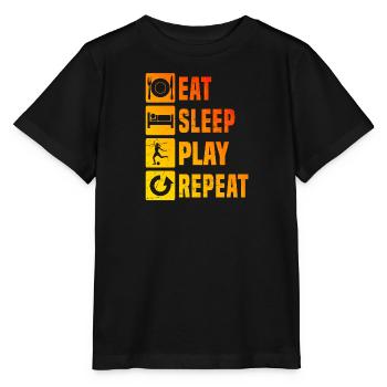 Fussballspiel Football Soccer Fussballspielen - Stanley/Stella Kinder T-Shirt MINI CREATOR  - Schwarz - Vorne - Mikhail (115cm)