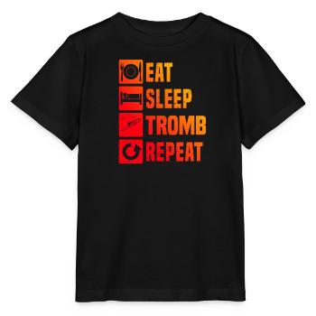 Trombonistes en laiton Trombone Trombone - T-shirt bio MINI CREATOR Stanley/Stella Enfant - noir - Devant - Mikhail (115cm)