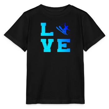 Slopestyle Ski Jumping Freestyle Ski Herren - Stanley/Stella Kinder T-Shirt MINI CREATOR  - Schwarz - Vorne - Mikhail (115cm)