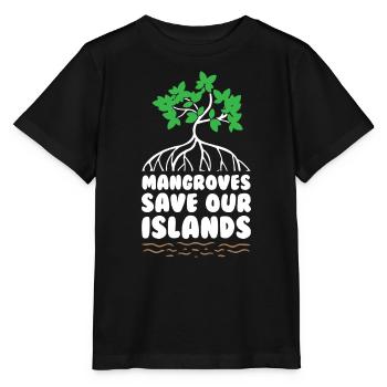 Les mangroves sauvent notre île - T-shirt bio MINI CREATOR Stanley/Stella Enfant - noir - Devant - Mikhail (115cm)