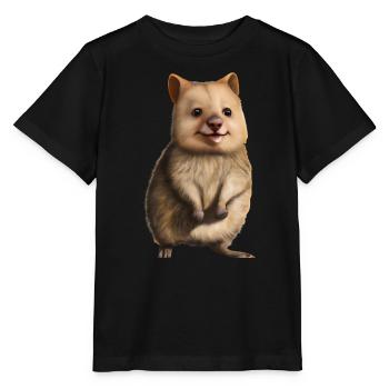 Quokka - le mignon marsupial - T-shirt bio MINI CREATOR Stanley/Stella Enfant - noir - Devant - Mikhail (115cm)