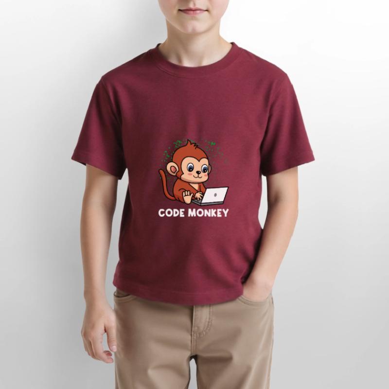 Code Monkey Programming Coder Computer Geek Develo Stanley/Stella Kinder T-Shirt MINI CREATOR 