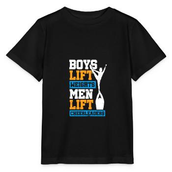Boys Lift Weights Men Lift Cheerleaders Gymnast Ch - Stanley/Stella Kinder T-Shirt MINI CREATOR  - Schwarz - Vorne - Mikhail (115cm)