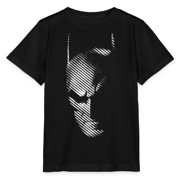 Batman 'Mask black & white' - Stanley/Stella MINI CREATOR Kids’ T-Shirt - black - Front - Mikhail (115cm)