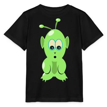 T-shirt martien, pour alien et OVNI fan - T-shirt bio MINI CREATOR Stanley/Stella Enfant - noir - Devant - Mikhail (115cm)