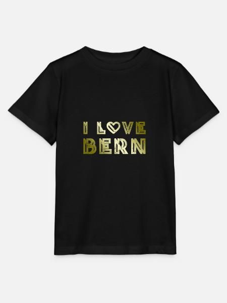 I Love Bern - Stanley/Stella Kinder T-Shirt MINI CREATOR  - Schwarz