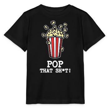 Popcorn Déclaration Regarder Film Films Cinéma Cinéma - T-shirt bio MINI CREATOR Stanley/Stella Enfant - noir - Devant - Mikhail (115cm)