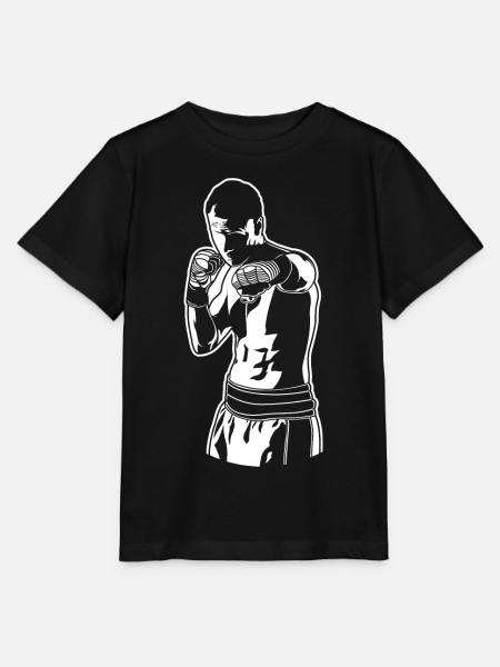 Boxer Skizze - Stanley/Stella Kinder T-Shirt MINI CREATOR - Schwarz