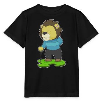 Leo Pensioner Walking Stick - Stanley/Stella MINI CREATOR Kids’ T-Shirt - black - Front - Mikhail (115cm)