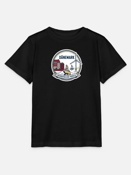 Dänemark - eine Nordische Perle - Stanley/Stella Kinder T-Shirt MINI CREATOR - Schwarz