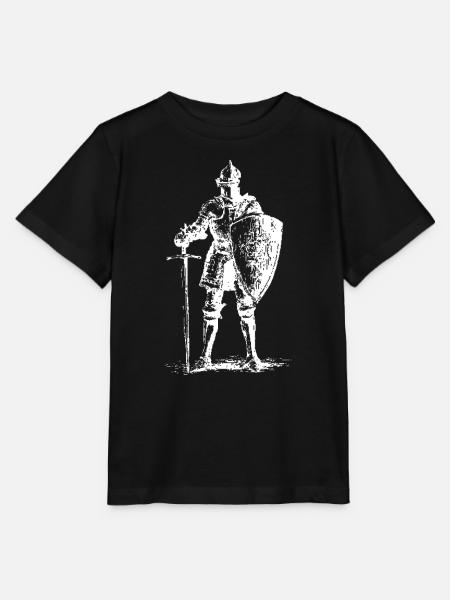 Ritter-Wächter mit Schwert und Schild - Stanley/Stella Kinder T-Shirt MINI CREATOR  - Schwarz