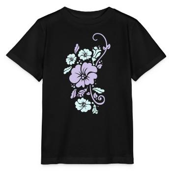 floral - T-shirt bio MINI CREATOR Stanley/Stella Enfant - noir - Devant - Mikhail (115cm)