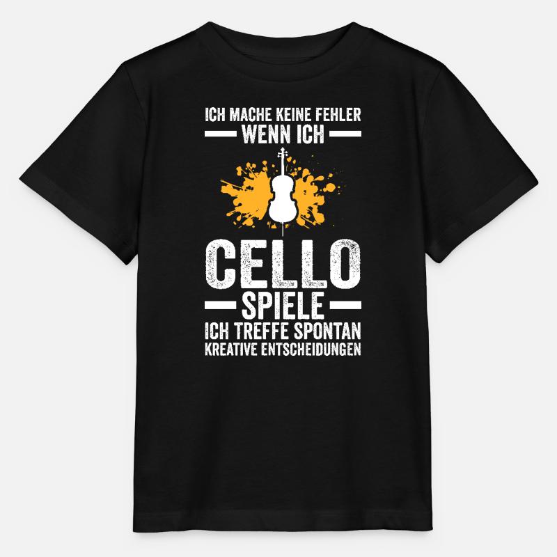 Cello Musik Musiker Geschenk - Stanley/Stella Kinder T-Shirt MINI CREATOR  - Schwarz