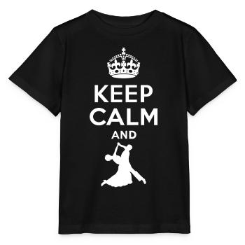 Keep Calm - Walzer tanzen - Stanley/Stella Kinder T-Shirt MINI CREATOR  - Schwarz - Vorne - Mikhail (115cm)
