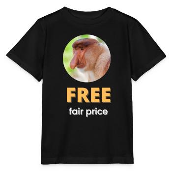 Kostenloser fairer Preis | Weißer Text - Stanley/Stella Kinder T-Shirt MINI CREATOR  - Schwarz - Vorne - Mikhail (115cm)