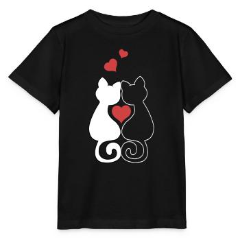 Katzen Liebe Katzenmama Katzenbesitzer - Stanley/Stella Kinder T-Shirt MINI CREATOR  - Schwarz - Vorne - Mikhail (115cm)