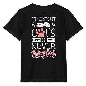 Chat Chat Ami Chat Maîtresse - T-shirt bio MINI CREATOR Stanley/Stella Enfant - noir - Devant - Mikhail (115cm)